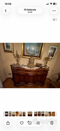 Set candelabri e pendolo da tavolo