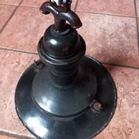 VECCHIA LAMPADA ESTERNA IN LAMIERA SMALTATA