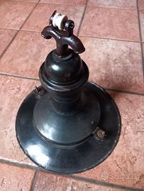 VECCHIA LAMPADA ESTERNA IN LAMIERA SMALTATA