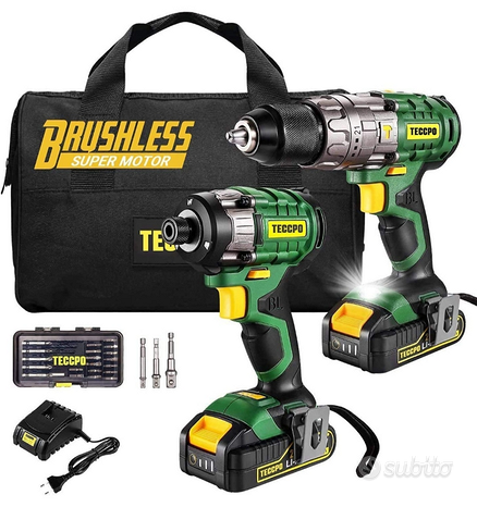 Kit Trapano Avvitatore Batteria BRUSHLESS NUOVO