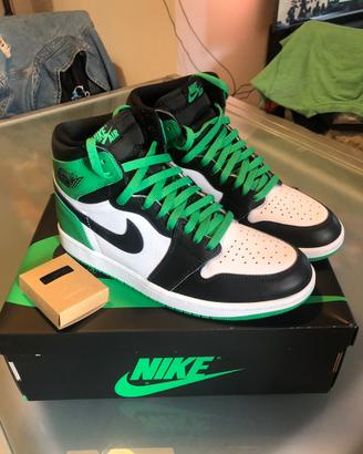 Air jordan 1 high Lucky green