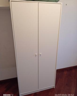 guardaroba ikea 2 ante kleppstad bianco 