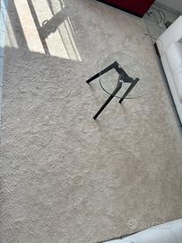 Tappeto pelo corto panna