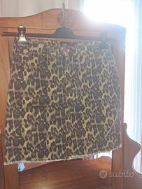 minigonna leopardata 