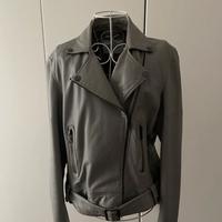 Max Mara chiodo in vera pelle