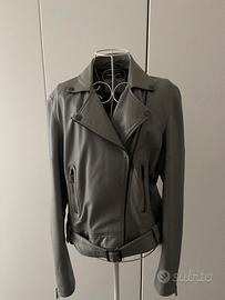 Max Mara chiodo in vera pelle