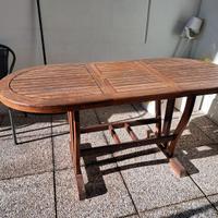 Foppapedretti tavolo legno da esterno + 4 sedie