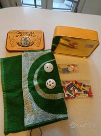 Scatola latta Vintage - Silver Crane - "Golf Club"