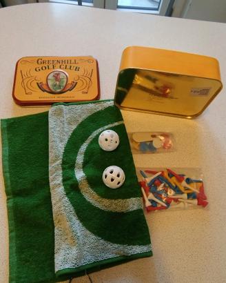 Scatola latta Vintage - Silver Crane - "Golf Club"