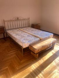 Letto in ottone e materassi