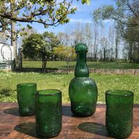 Set bottiglia con 3 bicchieri