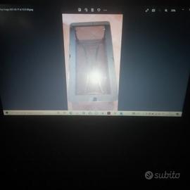 Tavolino in ferro battuto dorato in vetro specchio