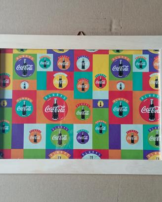 Poster Coca-Cola in cornice di legno 20x30