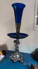 Centro tavola Art N. In Sheffield e vetro Murano