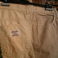 Jeans Carrera beige cotone 32 x 36 anni '80