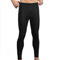 Calzamaglia misto cotone nero felpato uomo 5/6 xl