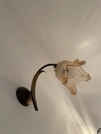 Applique classico in ferro battuto Calla murano