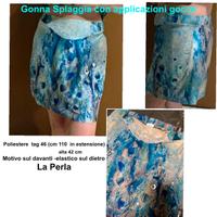 Pareo gonna  spiaggia gocce d'acqua La Perla