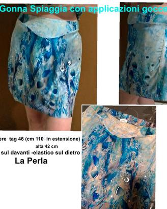 Gonna  copricostume  gocce d'acqua La Perla