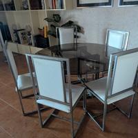Set tavolo soggiorno con 6 sedie