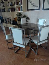 Set tavolo soggiorno con 6 sedie