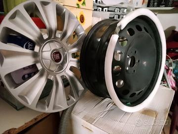 CERCHIONI IN FERRO 5 FORI ORIGINALI FIAT