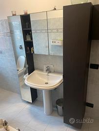 Mobile arredo bagno con specchiera contenitore