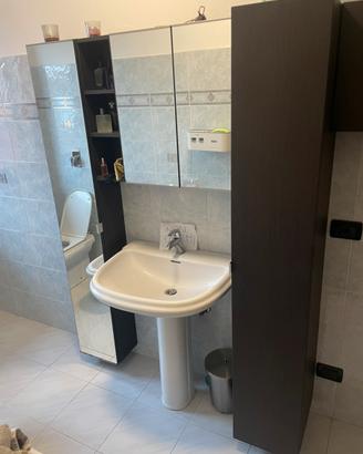 Mobile arredo bagno con specchiera contenitore