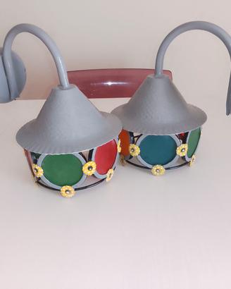 Coppia Lanterne Applique da esterno
