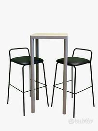 kit Tavolino Quadrato Moderno in Metallo con due