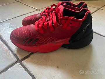 Scarpe basket adidas rosse