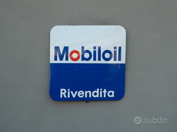 Insegna placca vintage “MOBILOIL” anni '70
