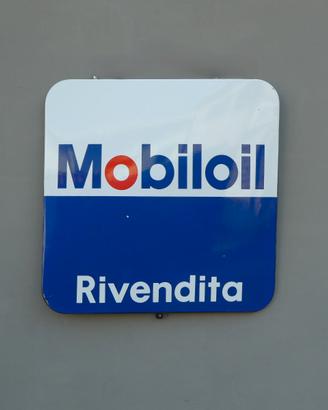 Insegna placca vintage “MOBILOIL” anni '70