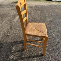 Sedie in legno in stile rustico, 12 pz.