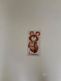 Sticker Vintage Misha Orsetto Olimpiadi Mosca 1980