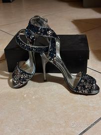 Sandali stiletto Dolce & Gabbana in paillettes