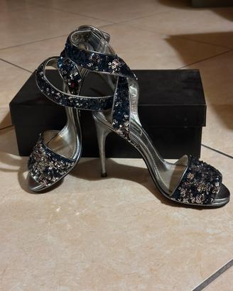 Sandali stiletto Dolce & Gabbana in paillettes