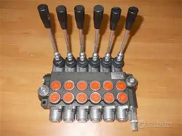 Distributore idraulico 6 leve doppio effetto 3/8"