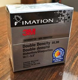 10 FLOPPY DISK 3M IMATION 3.5” DS DD 2DD 1MB 3 1/2