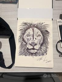 Disegno a mano in bianco e nero.