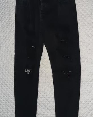 Jeans strappati neri