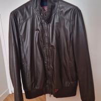 giubbotto uomo pelle marrone Stewart