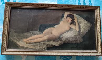 Quadro riproduzione Maja Desnuda di Goya