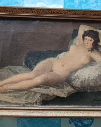 Quadro riproduzione Maja Desnuda di Goya