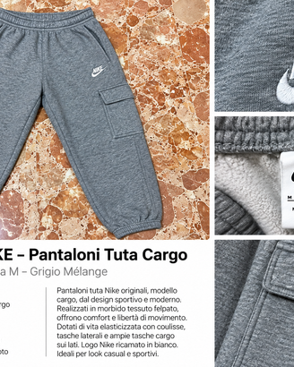 Pantaloni Nike Cargo – Grigi – Taglia M 🩶