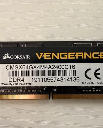 RAM Corsair Vengeance 16GB DDR4 2400 SODIMM