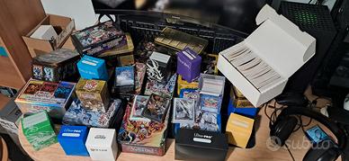 Lotto yugioh con collezione di draghi bianchi