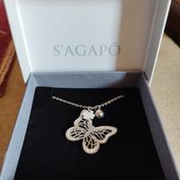Catenina S'Agapó con ciondolo farfalla 