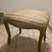 Sgabello Pouff antico chiaro 