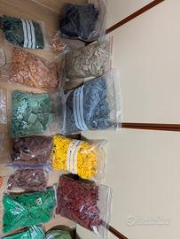 Lego originali blocco diviso per colori 33 kg